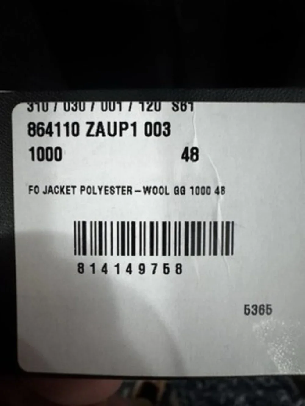 Gucci GG mens Single-breasted wool jacket GG monogram black size 48 $4000 retail